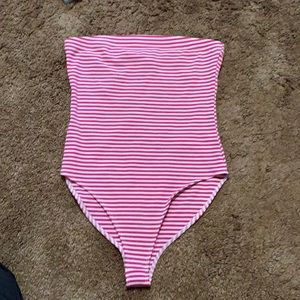 Forever 21 tube top bodysuit